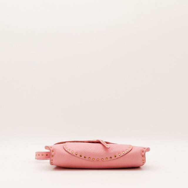 Vue de dessus du sac Céline clouté cuir grainé occasion authentique — AMANA Vintage