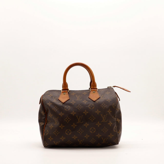 Sac Louis Vuitton Speedy 25 toile Monogram vue de face occasion authentique — AMANA Vintage