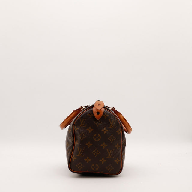 Louis Vuitton Speedy 25 vue de côté profil droit — AMANA Vintage