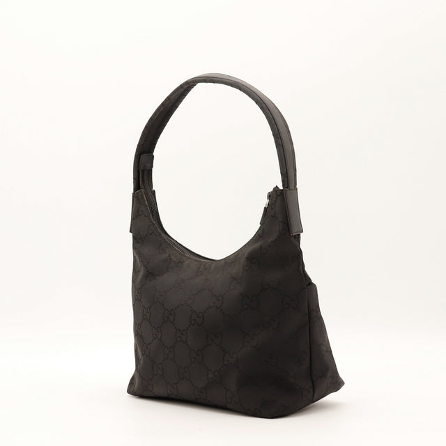 Sac Gucci Hobo noir vue latérale occasion authentique — AMANA Vintage