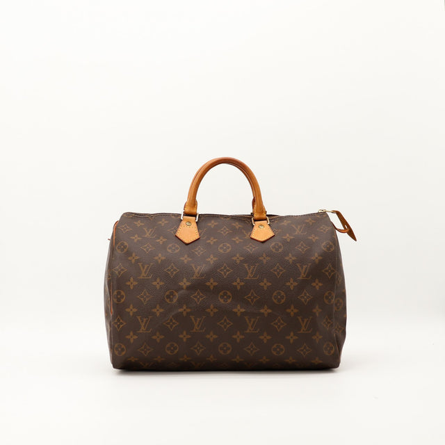 Sac Louis Vuitton Speedy 35 toile Monogram vue de face occasion authentique — AMANA Vintage