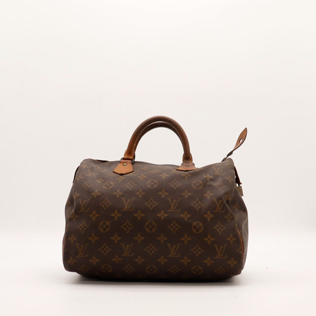 Sac Louis Vuitton Speedy 30 toile Monogram vue de face occasion authentique — AMANA Vintage