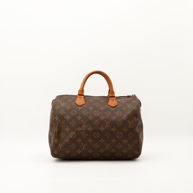 Sac Louis Vuitton Speedy 30 toile Monogram vue de face occasion authentique — AMANA Vintage