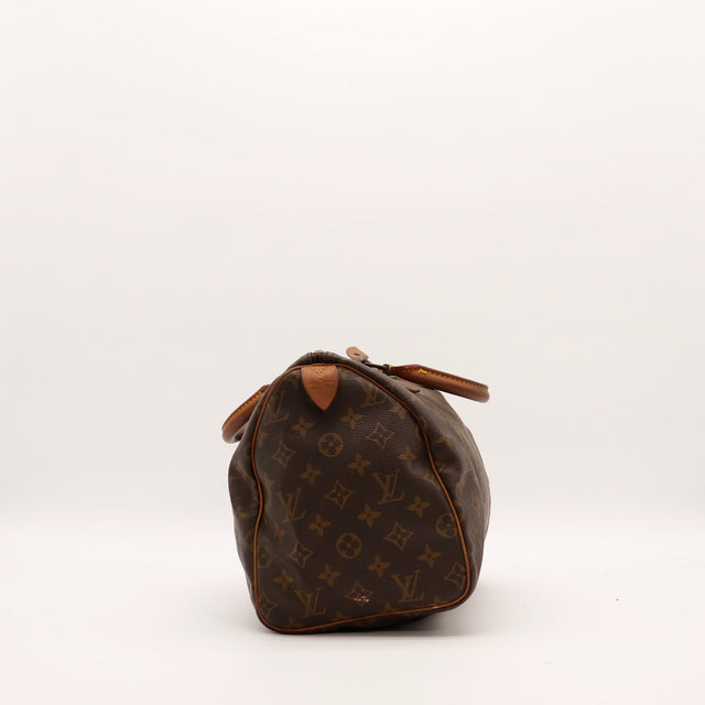 Vue de côté opposé Louis Vuitton Speedy 30 — AMANA Vintage