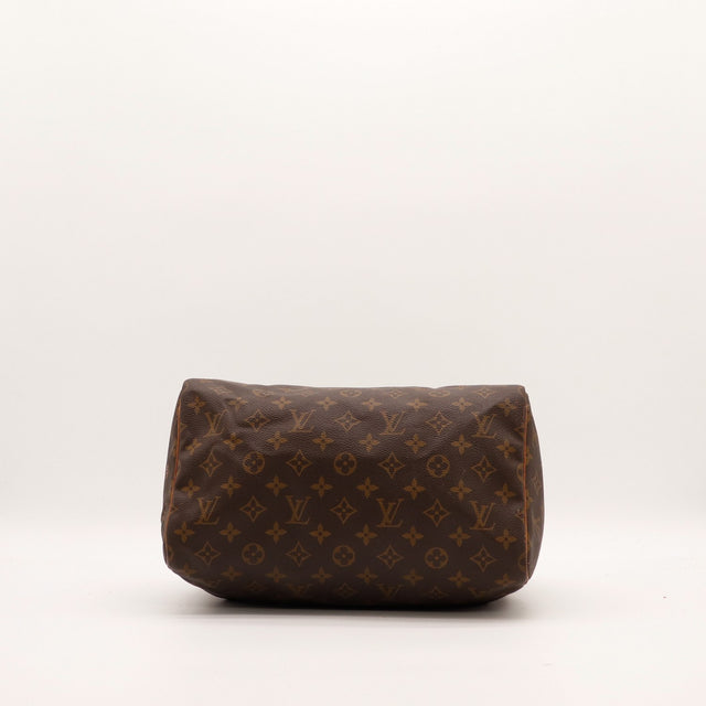 Vue du fond Louis Vuitton Speedy 30 toile Monogram — AMANA Vintage