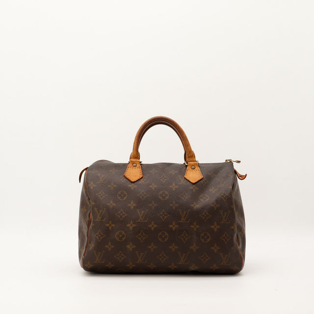Sac Louis Vuitton Speedy 30 toile Monogram vue de face occasion authentique — AMANA Vintage