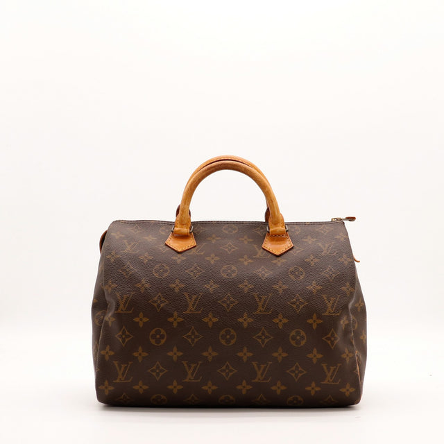 Sac Louis Vuitton Speedy 30 toile Monogram vue de face occasion authentique — AMANA Vintage