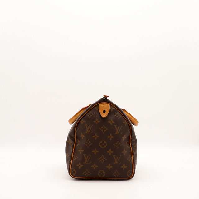 Vue de côté Louis Vuitton Speedy 30 profil droit occasion — AMANA Vintage