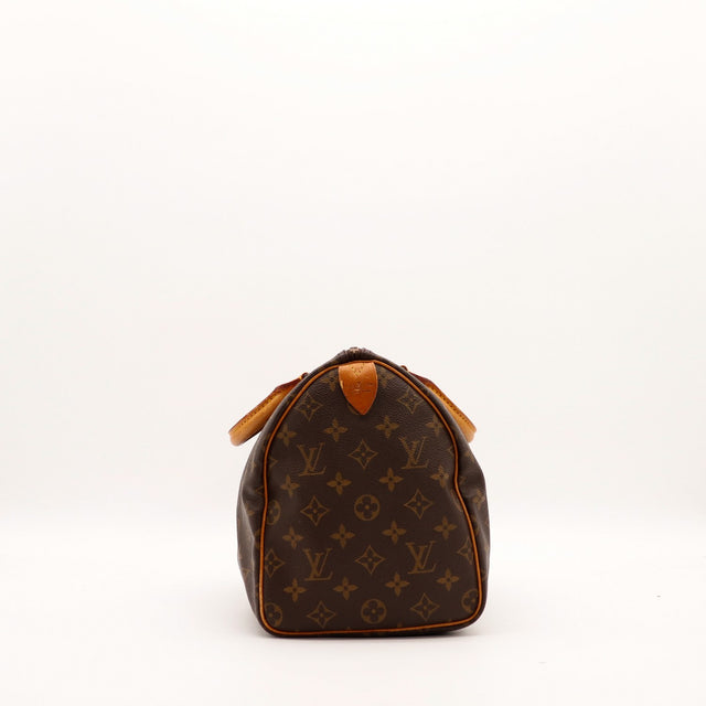 Vue de côté gauche Louis Vuitton Speedy 30 profil gauche — AMANA Vintage
