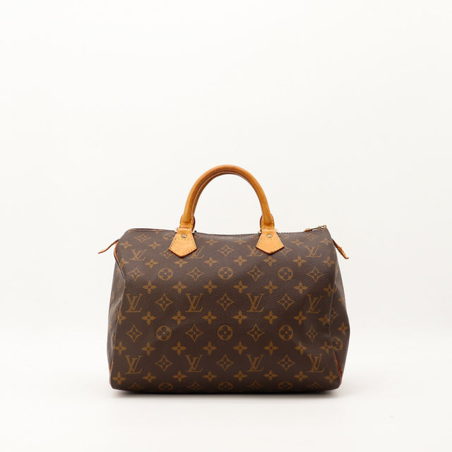 Sac Louis Vuitton Speedy 30 toile Monogram vue de face occasion authentique — AMANA Vintage