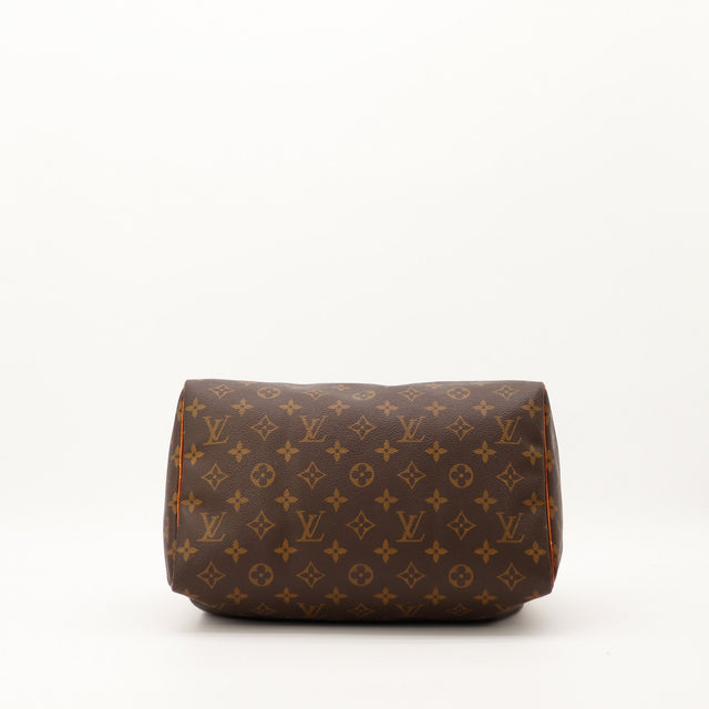 Vue du dessous Louis Vuitton Speedy 30 toile Monogram occasion — AMANA Vintage