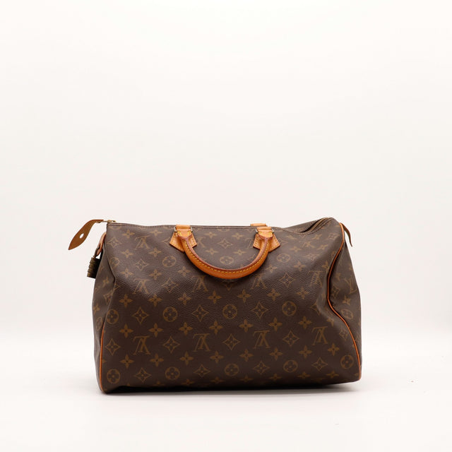 Vue arrière Louis Vuitton Speedy 35 toile Monogram occasion — AMANA Vintage