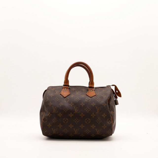 Sac Louis Vuitton Speedy 25 toile Monogram vue de face occasion authentique — AMANA Vintage