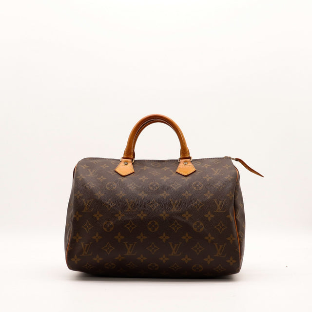 Sac Louis Vuitton Speedy 30 toile Monogram vue de face occasion authentique — AMANA Vintage