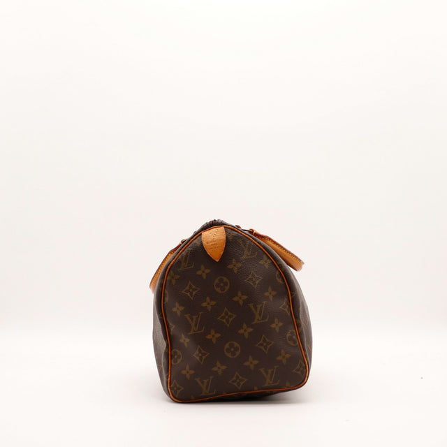 Louis Vuitton Speedy 30 vue de dessous toile Monogram propre — AMANA Vintage