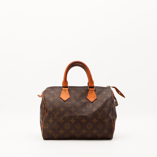 Sac Louis Vuitton Speedy 25 toile Monogram vue de face occasion authentique — AMANA Vintage