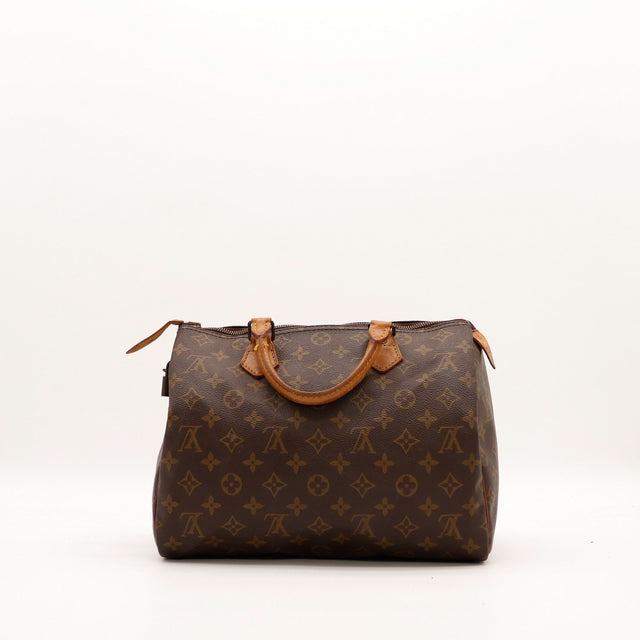 Vue de dos Louis Vuitton Speedy 30 toile Monogram occasion — AMANA Vintage