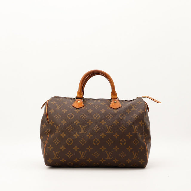 Sac Louis Vuitton Speedy 30 toile Monogram vue de face occasion authentique — AMANA Vintage