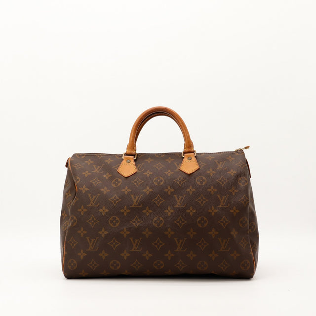Sac Louis Vuitton Speedy 35 toile Monogram vue de face occasion authentique — AMANA Vintage