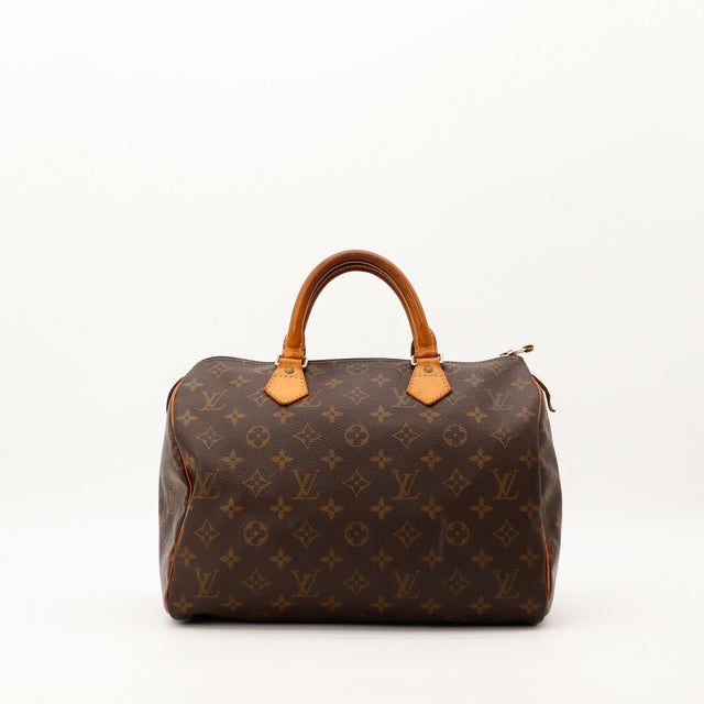 Sac Louis Vuitton Speedy 30 toile Monogram vue de face occasion authentique — AMANA Vintage