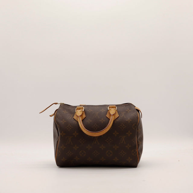 Louis Vuitton Speedy 30 vue de face face arrière toile Monogram — AMANA Vintage
