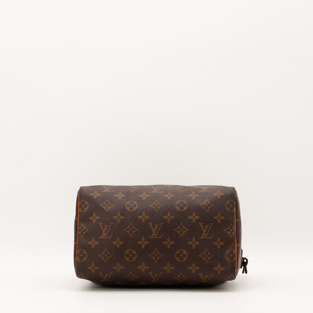 Détail de la fermeture éclair Louis Vuitton Speedy 25 Toile Monogramme occasion authentique — AMANA Vintage
