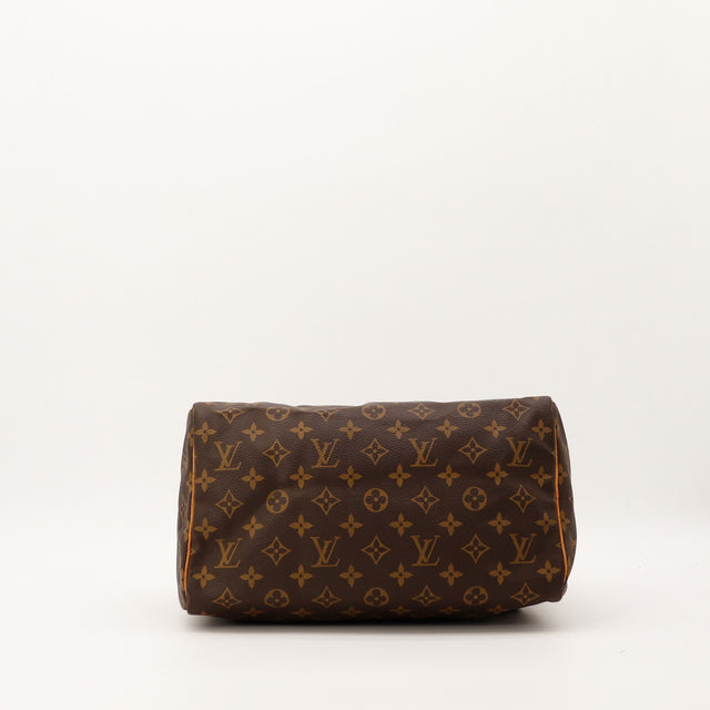 Louis Vuitton Speedy 30 vue du dessous toile Monogram occasion authentique — AMANA Vintage