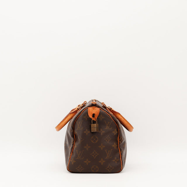Vue de profil Louis Vuitton Speedy 25 Toile Monogramme occasion authentique — AMANA Vintage