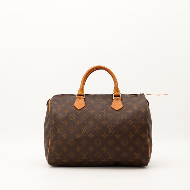 Sac Louis Vuitton Speedy 30 toile Monogram vue de face occasion authentique — AMANA Vintage