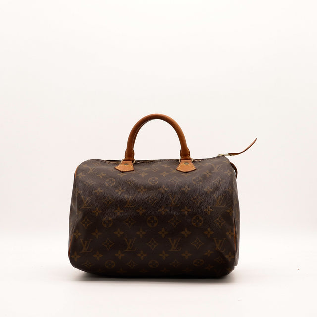 Sac Louis Vuitton Speedy 30 toile Monogram vue de face occasion authentique — AMANA Vintage