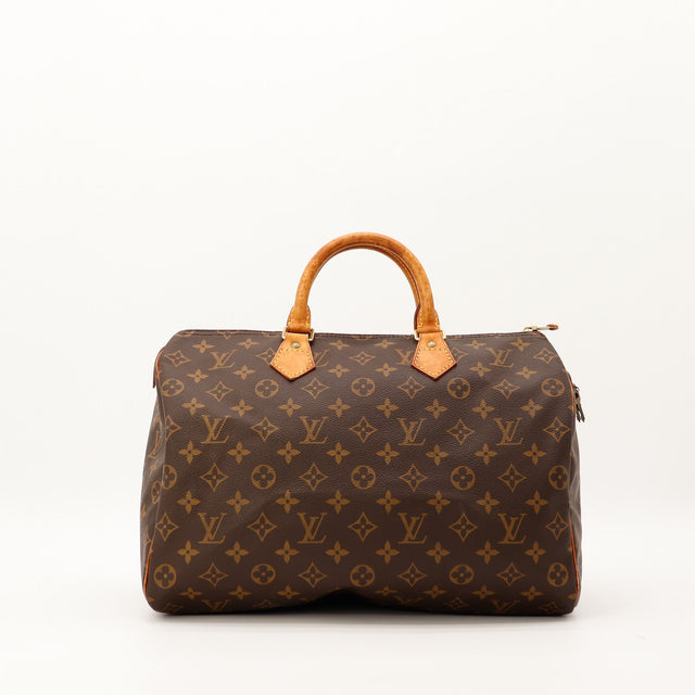 Sac Louis Vuitton Speedy 35 toile Monogram vue de face occasion authentique — AMANA Vintage