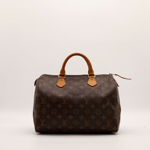 Sac Louis Vuitton Speedy 30 toile Monogramme vue de face occasion authentique — AMANA Vintage
