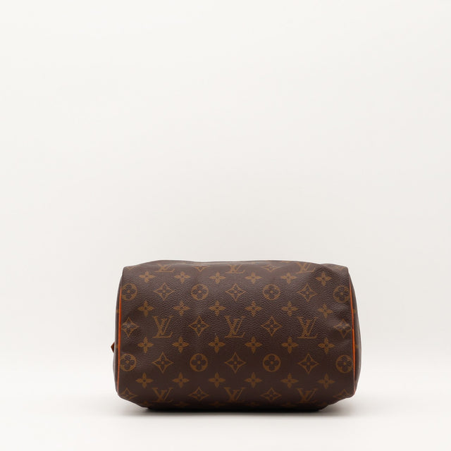 Détail de la fermeture Louis Vuitton Speedy 25 Toile Monogramme occasion authentique — AMANA Vintage