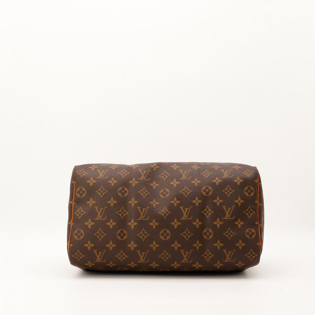 Vue du fond Louis Vuitton Speedy 35 toile Monogram — AMANA Vintage