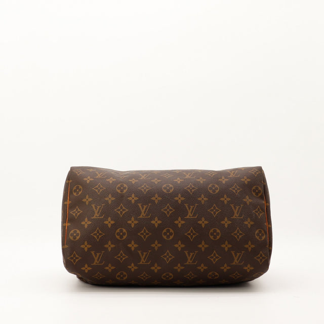 Louis Vuitton Speedy 35 vue du fond toile Monogram occasion authentique — AMANA Vintage