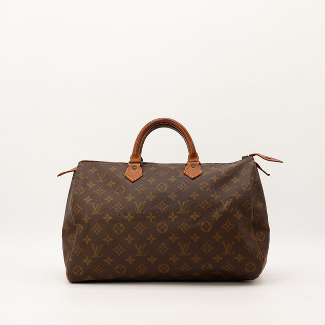 Sac Louis Vuitton Speedy 35 toile Monogram vue de face occasion authentique — AMANA Vintage