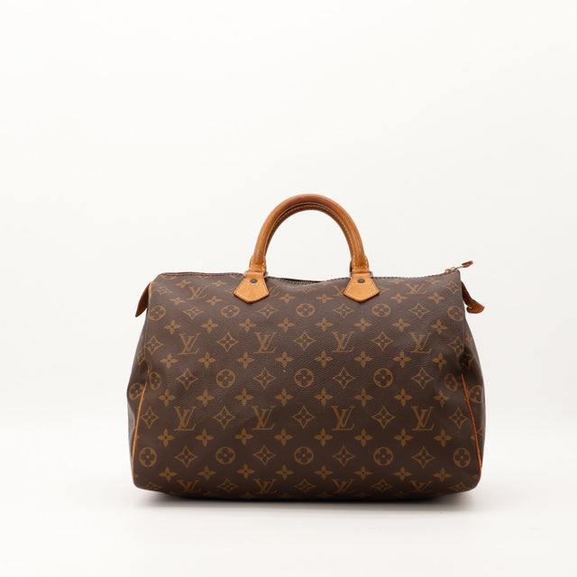 Sac Louis Vuitton Speedy 35 toile Monogram vue de face occasion authentique — AMANA Vintage