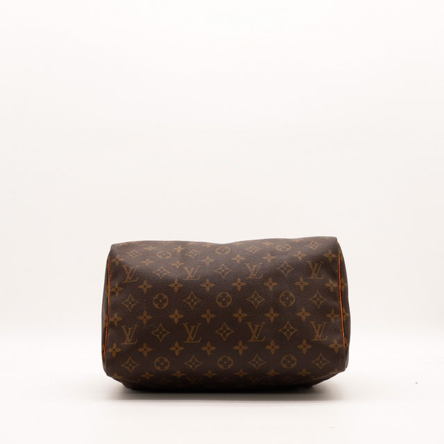 Louis Vuitton Speedy 30 vue du dessous toile Monogramme — AMANA Vintage