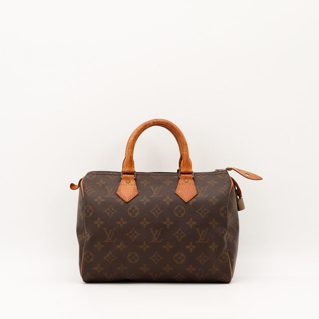 Vue de face Louis Vuitton Speedy 25 Toile Monogramme occasion authentique — AMANA Vintage