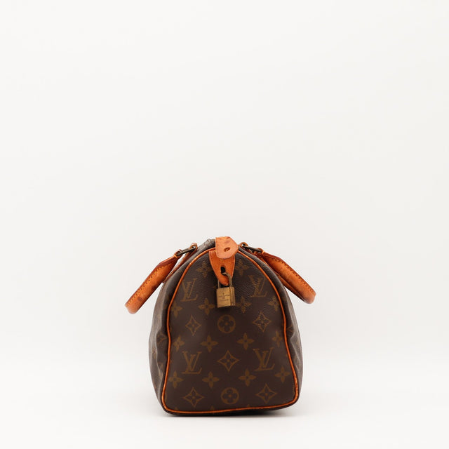 Vue de profil Louis Vuitton Speedy 25 Toile Monogramme occasion authentique — AMANA Vintage