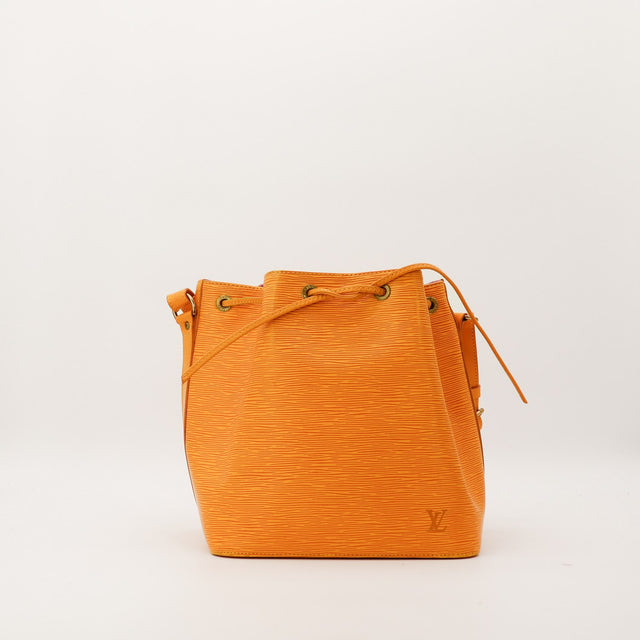 Sac Louis Vuitton Petit Noe cuir Epi jaune vue de face occasion authentique — AMANA Vintage