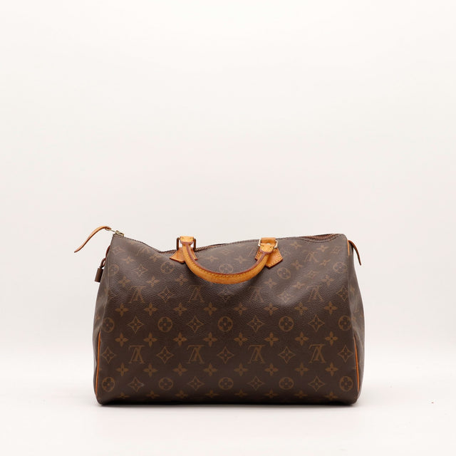 Vue de face arrière Louis Vuitton Speedy 35 toile Monogram — AMANA Vintage