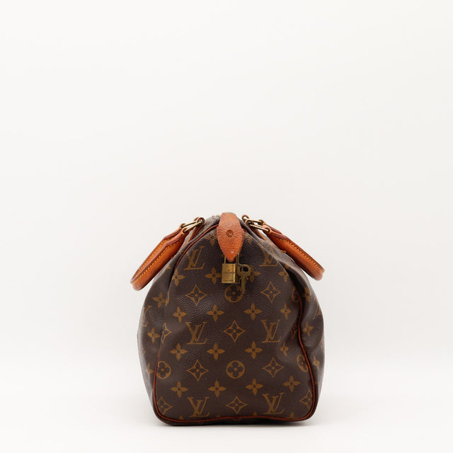 Vue de profil Louis Vuitton Speedy 30 Toile Monogramme occasion authentique — AMANA Vintage