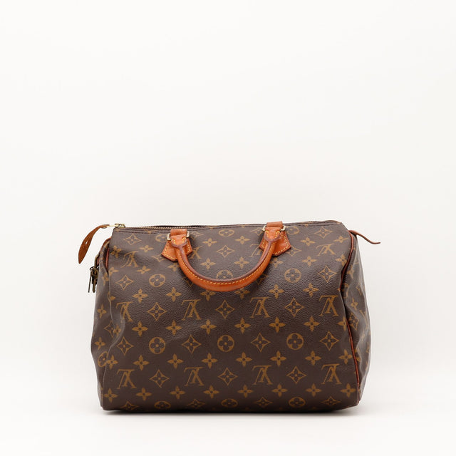 Vue intérieure Louis Vuitton Speedy 30 Toile Monogramme occasion authentique — AMANA Vintage