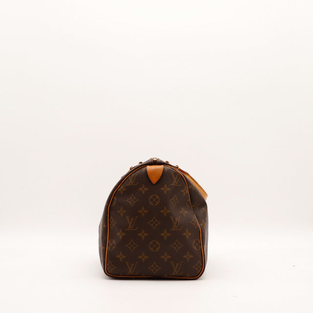 Louis Vuitton Speedy 30 vue de côté droit toile Monogramme — AMANA Vintage