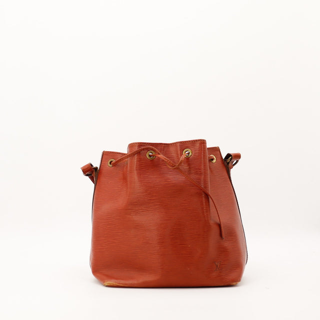 Sac Louis Vuitton Petit Noe cuir Epi Marron vue de face occasion authentique — AMANA Vintage