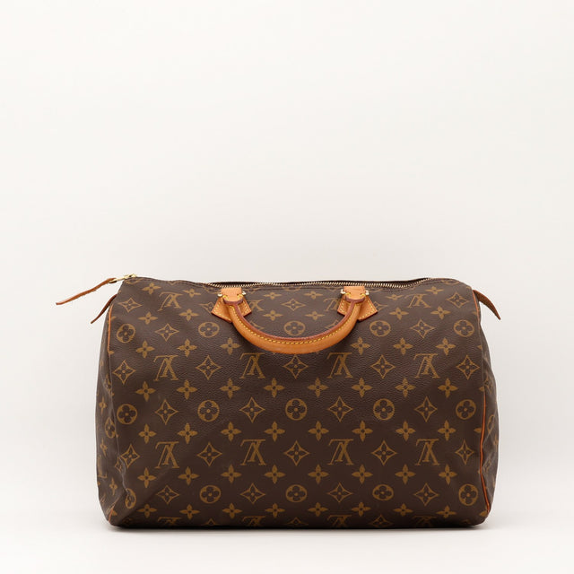 Vue de l'intérieur Louis Vuitton Speedy 30 Toile Monogramme occasion authentique — AMANA Vintage