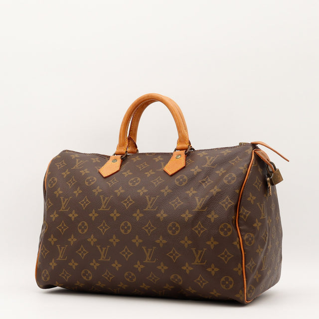 Vue de dos Louis Vuitton Speedy 35 Toile Monogramme occasion authentique — AMANA Vintage