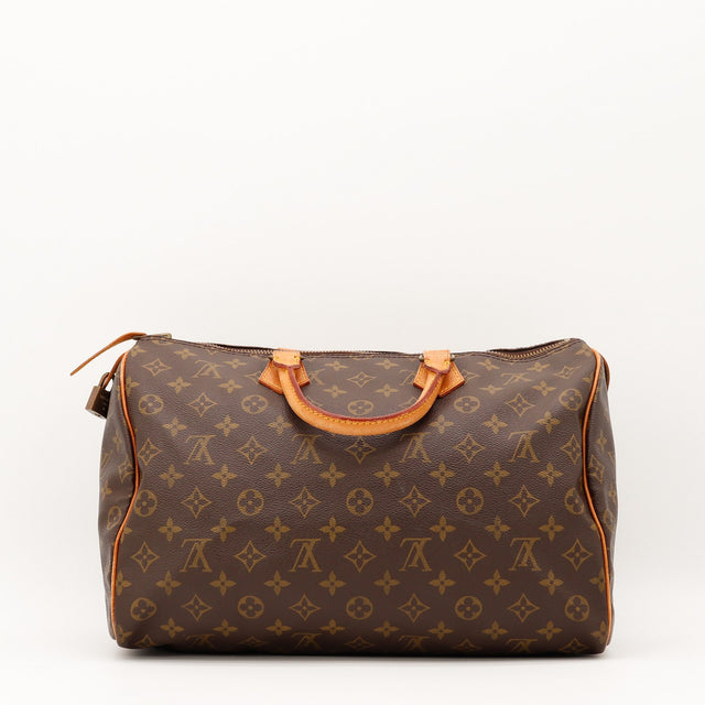 Vue intérieure Louis Vuitton Speedy 35 Toile Monogramme occasion authentique — AMANA Vintage