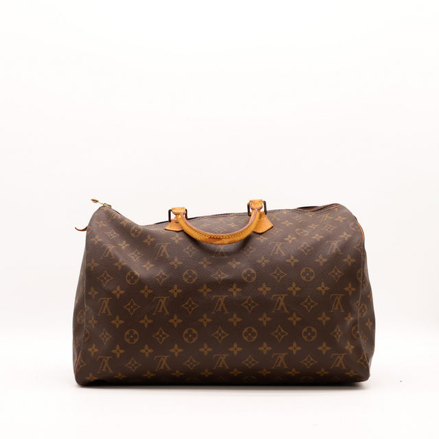 Louis Vuitton Speedy 40 vue de dos toile Monogramme occasion authentique — AMANA Vintage
